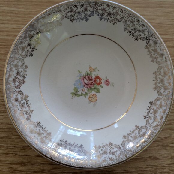 Paden City Pottery 22 K Gold Entire Set of Pink Roses Pattern - Picture 1 of 2
